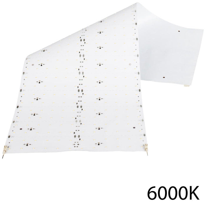 Task Lighting & Power 24-Volt 15W Flexible LED Sheet – Low-Profile, High-Brightness Panel - 6000K