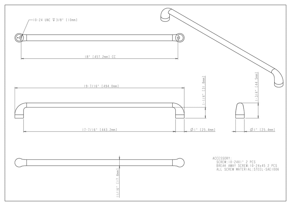 Loxley Cabinet Pull by Jeffrey Alexander