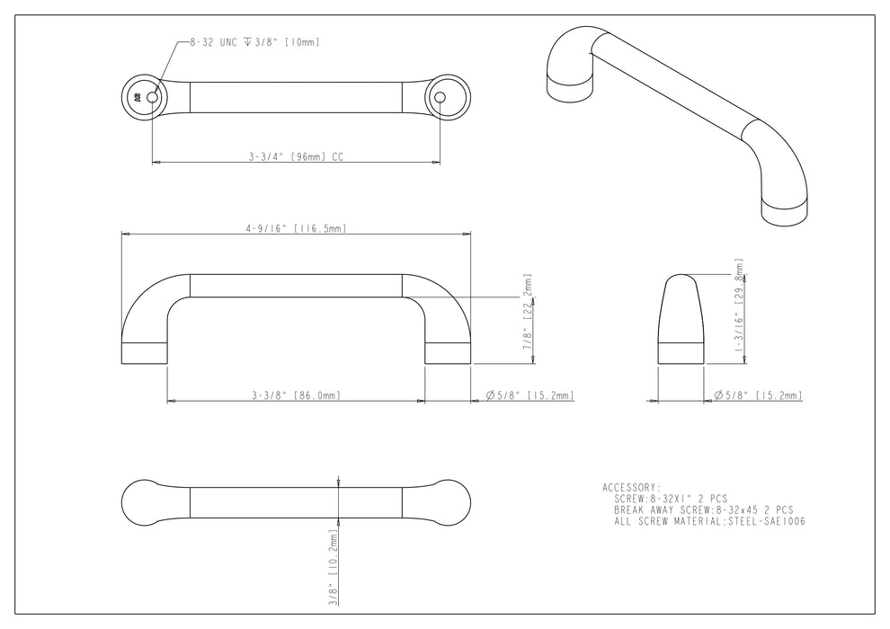Loxley Cabinet Pull by Jeffrey Alexander
