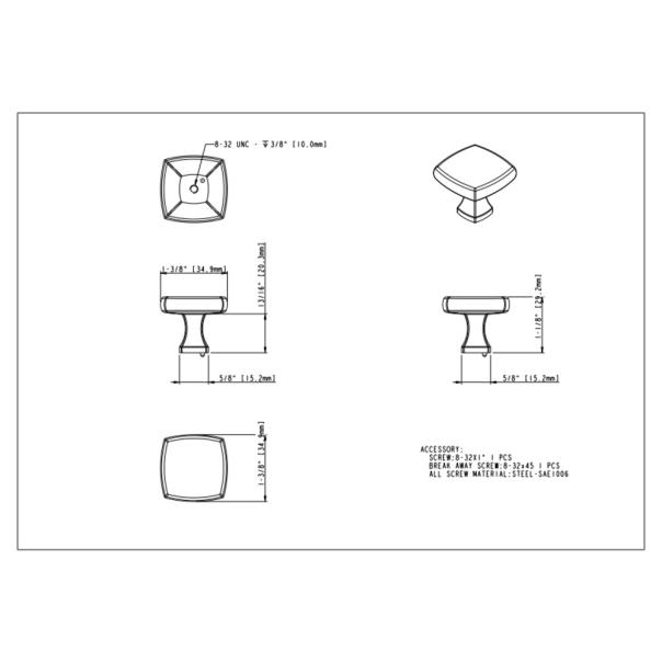 Griffin Cabinet Knob by Jeffrey Alexander