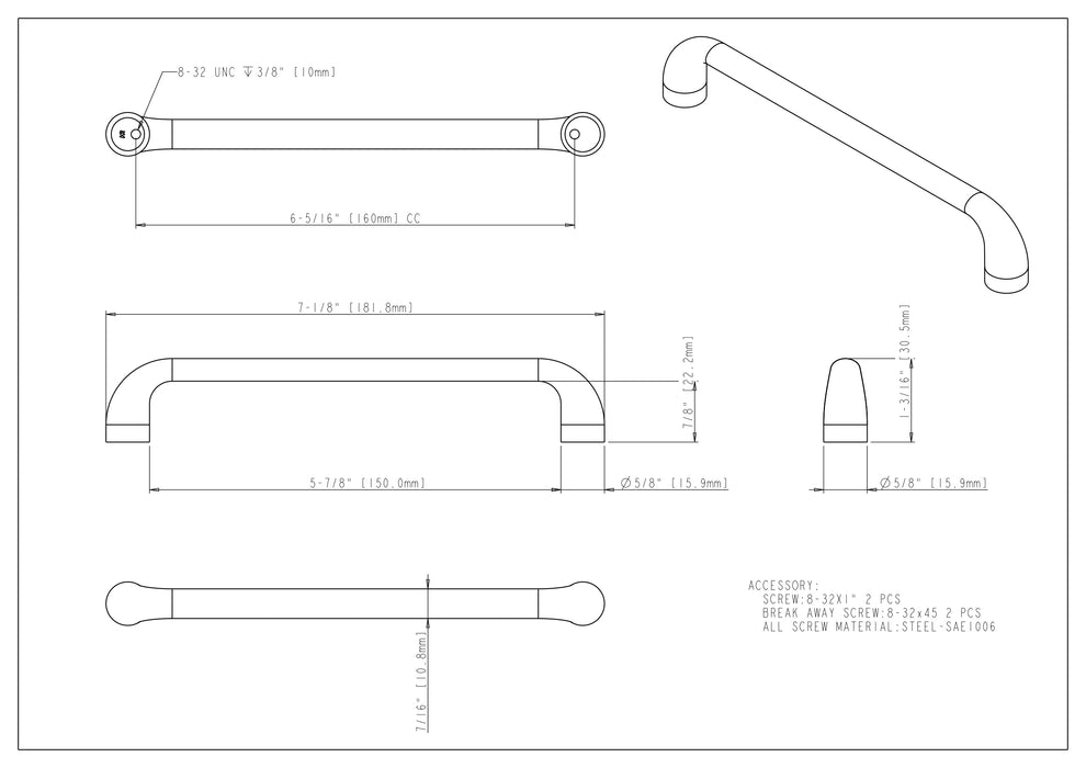 Loxley Cabinet Pull by Jeffrey Alexander
