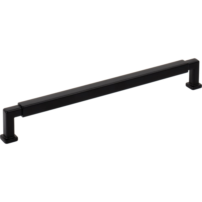 Jeffrey Alexander Nash Cabinet Pull (Model 229) - Matte Black, 224 mm
