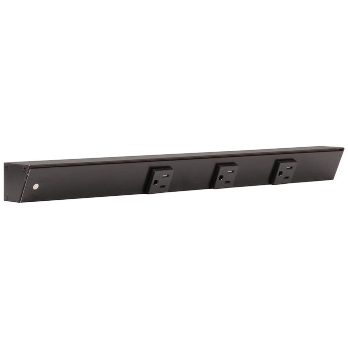 Task Lighting Slim Profile APT Series Under-Cabinet Angled Power Strip