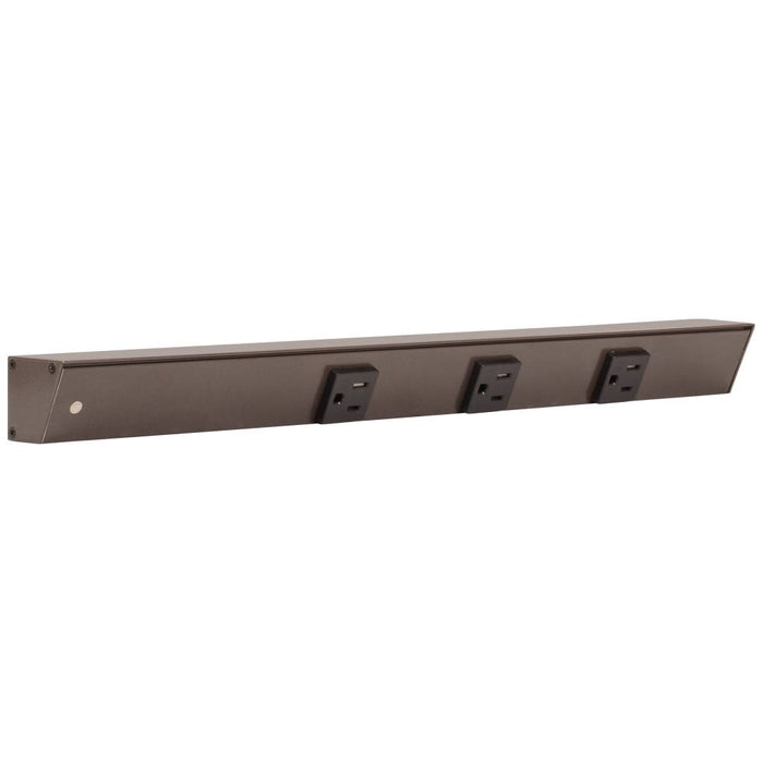 Task Lighting Slim Profile APT Series Under-Cabinet Angled Power Strip