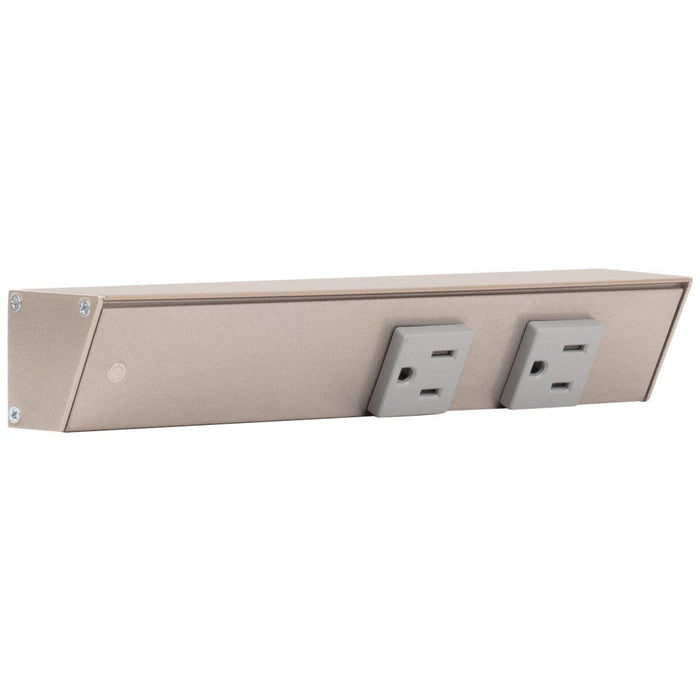 Task Lighting Slim Profile APT Series Under-Cabinet Angled Power Strip