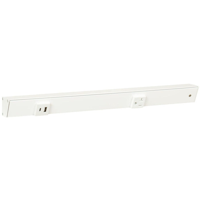 Task Lighting Slim Profile APT Series Under-Cabinet Angled Power Strip with USB-A/C