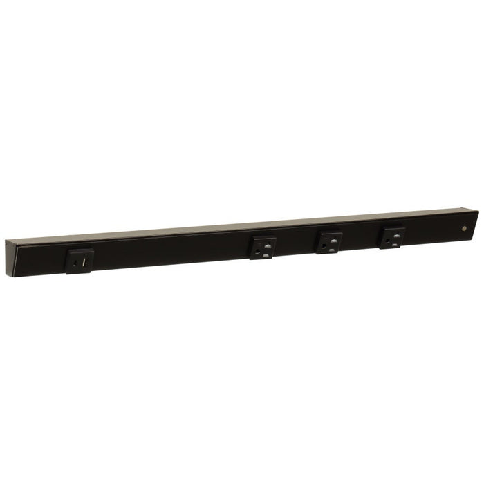 Task Lighting Slim Profile APT Series Under-Cabinet Angled Power Strip with USB-A/C