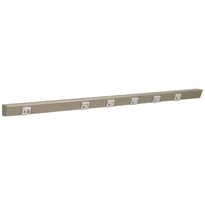 Task Lighting Slim Profile APT Series Under-Cabinet Angled Power Strip with USB-A/C
