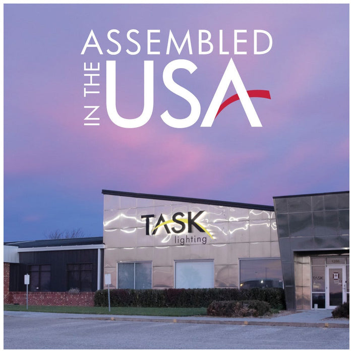 Task Lighting Slim Profile APT Series Under-Cabinet Angled Power Strip with USB-A/C