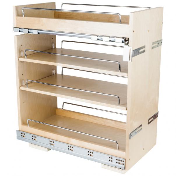 "No Wiggle" Base Cabinet Soft-Close Pullout | Patented Anti-Wobble Kitchen Cabinet Organizer