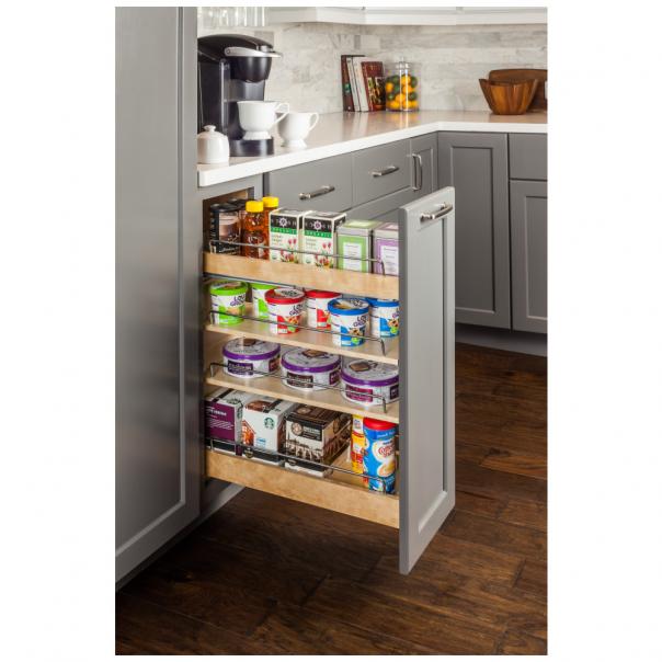 "No Wiggle" Base Cabinet Soft-Close Pullout | Patented Anti-Wobble Kitchen Cabinet Organizer