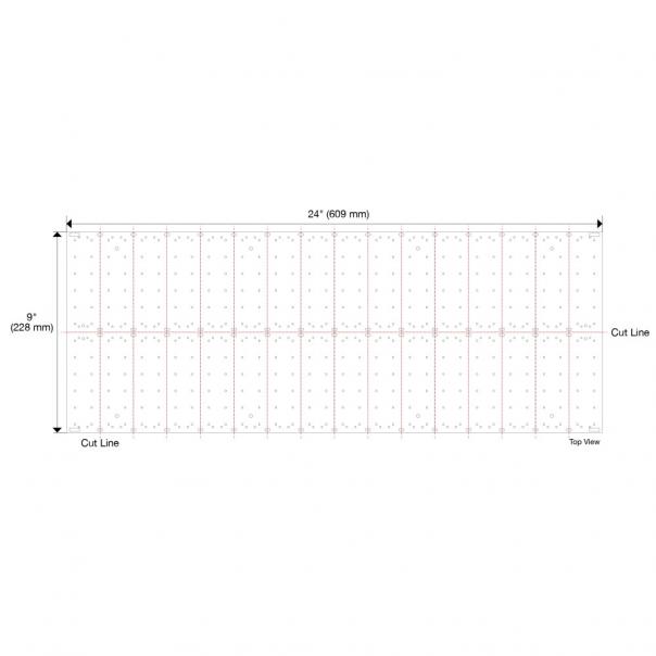 Task Lighting & Power 24-Volt 15W Flexible LED Sheet – Low-Profile, High-Brightness Panel - 6000K