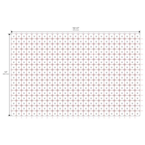 Task Lighting & Power Flexible 24-Volt High Output Flexible LED Light Sheet - Cuttable, Dimmable Strip Lighting for Cabinets, Shelving & Displays- 3000K, 4000K, or 5000K