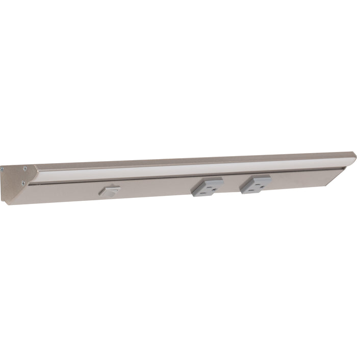 Task Lighting DV Series Single White Lighted Power Strip | Built-In Power Under-Cabinet LED Lighting & Outlets
