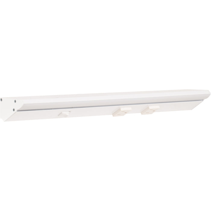 Task Lighting DV Series Single White Lighted Power Strip | Built-In Power Under-Cabinet LED Lighting & Outlets