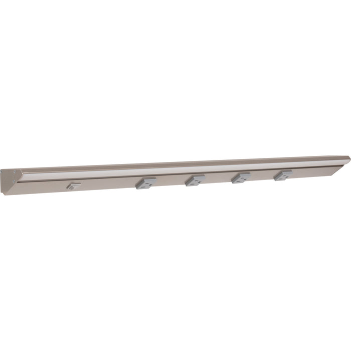 Task Lighting DV Series Single White Lighted Power Strip | Built-In Power Under-Cabinet LED Lighting & Outlets