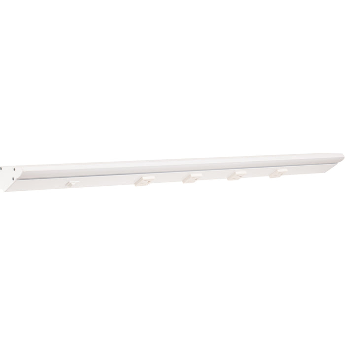 Task Lighting DV Series Single White Lighted Power Strip | Built-In Power Under-Cabinet LED Lighting & Outlets
