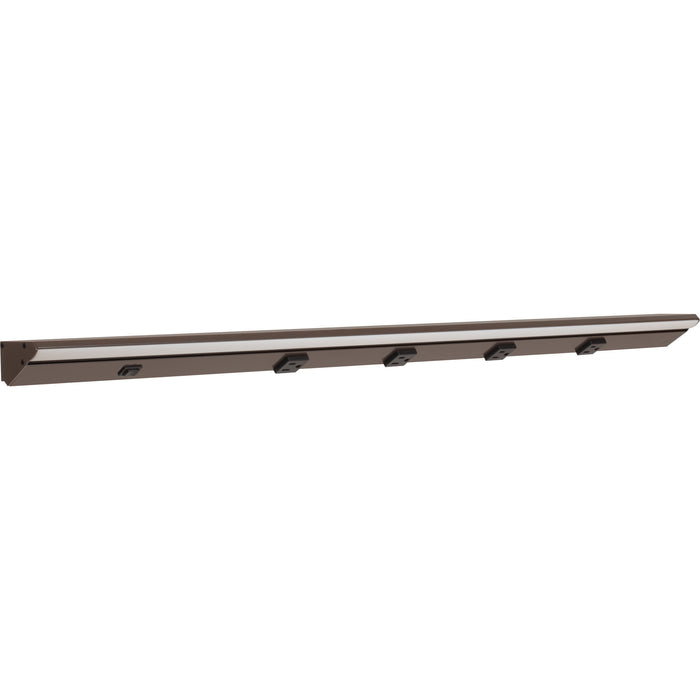 Task Lighting DV Series Single White Lighted Power Strip | Built-In Power Under-Cabinet LED Lighting & Outlets