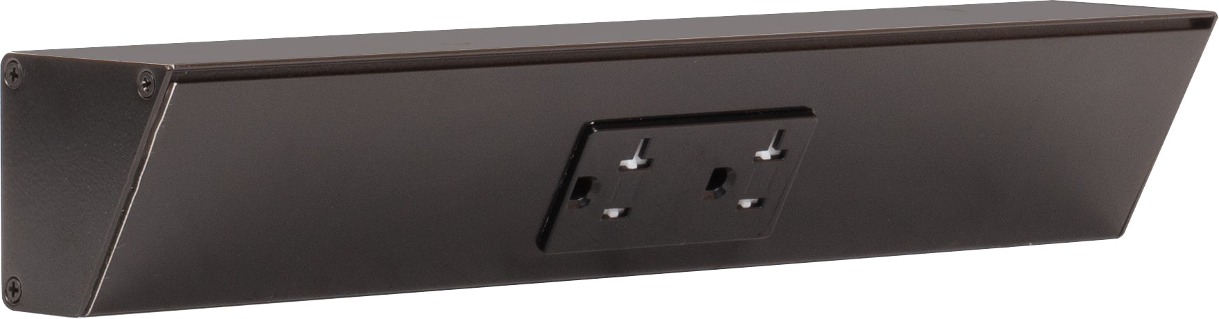 Task Lighting Tamper-Resistant Series Under-Cabinet Angled Power Strip