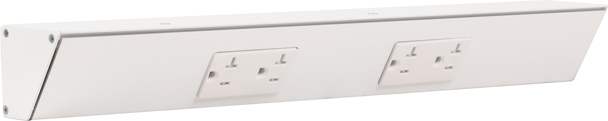 Task Lighting Tamper-Resistant Series Under-Cabinet Angled Power Strip