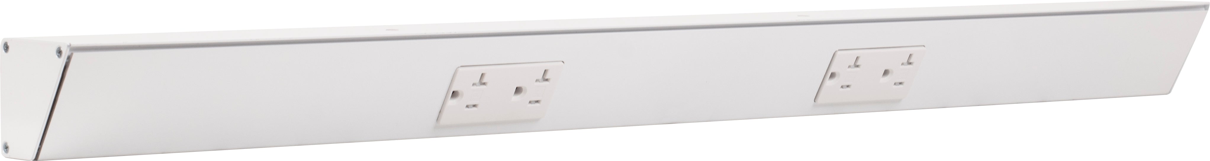 Task Lighting Tamper-Resistant Series Under-Cabinet Angled Power Strip