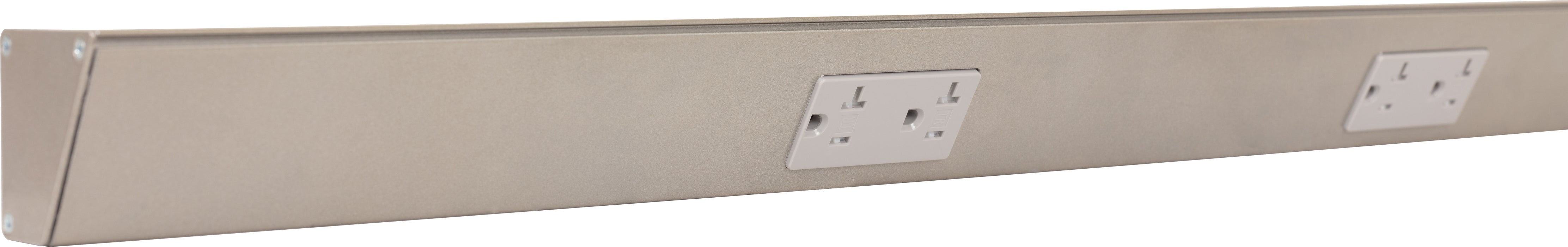 Task Lighting Tamper-Resistant Series Under-Cabinet Angled Power Strip