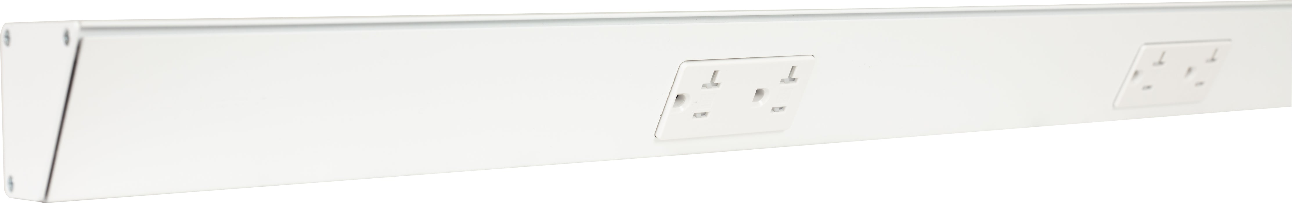 Task Lighting Tamper-Resistant Series Under-Cabinet Angled Power Strip