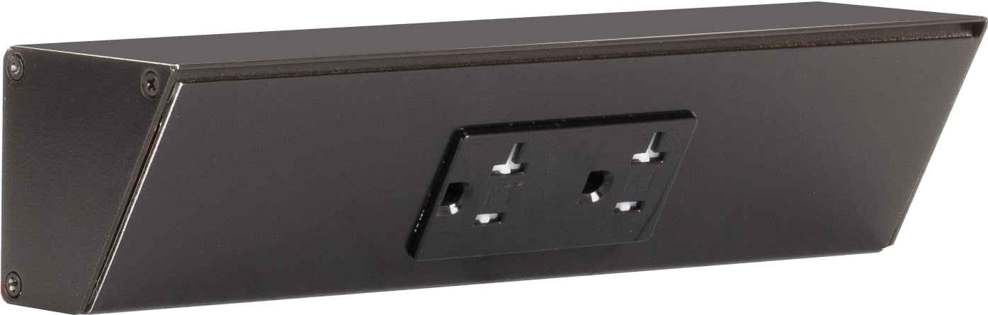 Task Lighting Tamper-Resistant Series Under-Cabinet Angled Power Strip