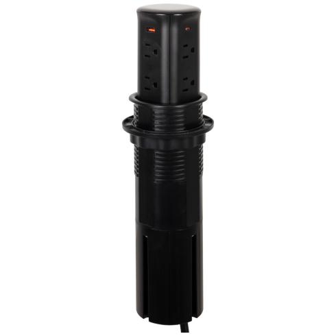 Task Lighting Pop-Up Countertop Outlet | 2023 NEC Compliant | ETL Listed | Kitchen Island Power
