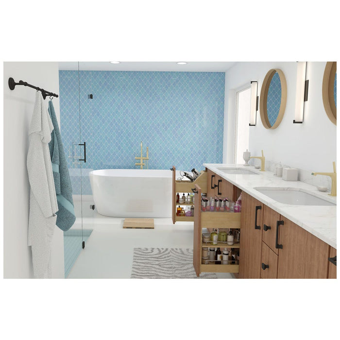 Grooming Insert for Vanity Pullout | Hair Dryer & Hot Tool Organizer with Heat-Shielded Canisters