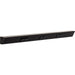 Task Lighting TR Series Angled Power Strip with Switch - Black, 30", Switch on Left