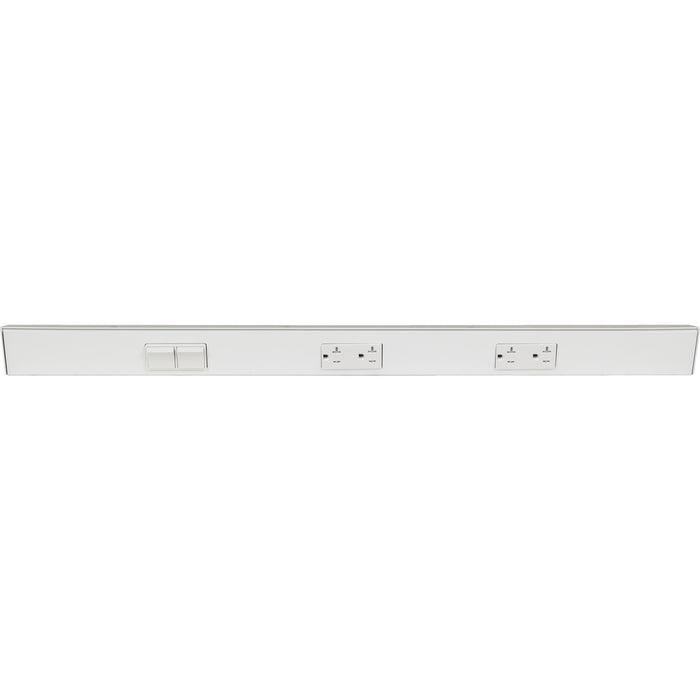 Task Lighting TRS Series Under Cabinet Angled Power Strip with Switch