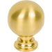 Jeffrey Alexander Davis Cabinet Knob (Model 387) - Brushed Gold