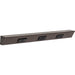 Task Lighting TR Series Angled Power Strip with Switch - Bronze, 24", Switch on Left