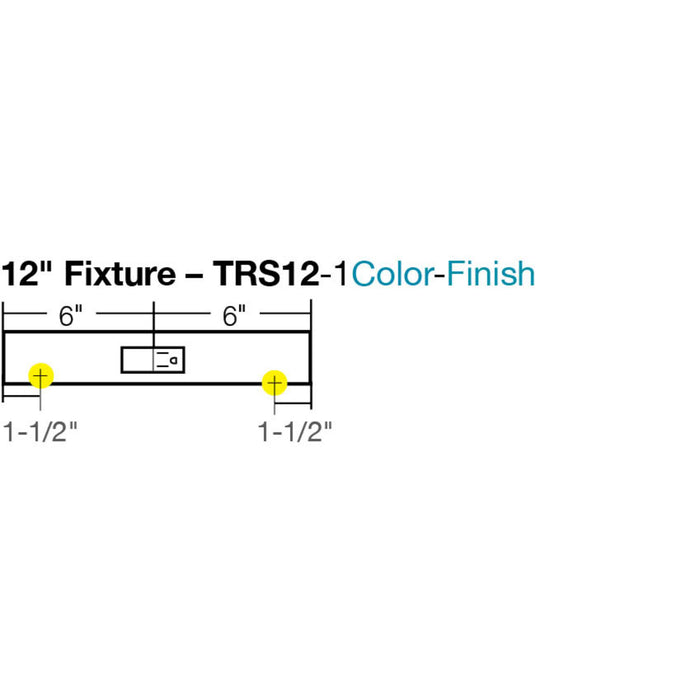 Task Lighting TRS Series Under Cabinet Angled Power Strip with Switch