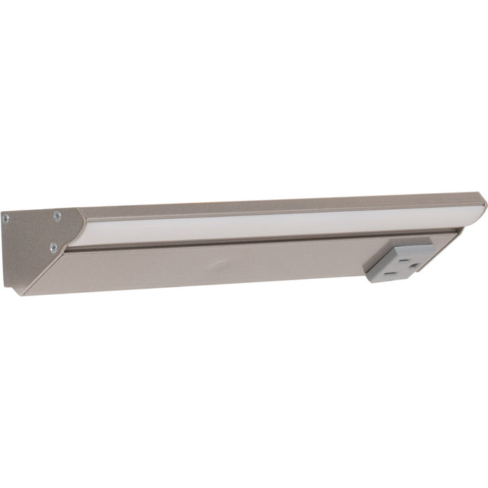 Task Lighting RM Series Single White Lighted Power Strip | Under-Cabinet LED Lighting & Hardwired Power