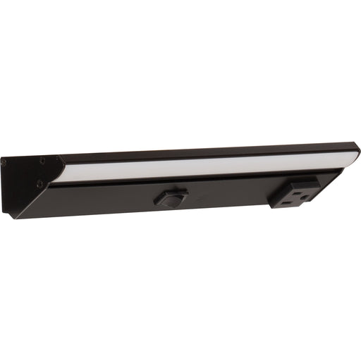 Task Lighting DV Series Single White Lighted Power Strip | Built-In Power Under-Cabinet LED Lighting & Outlets
