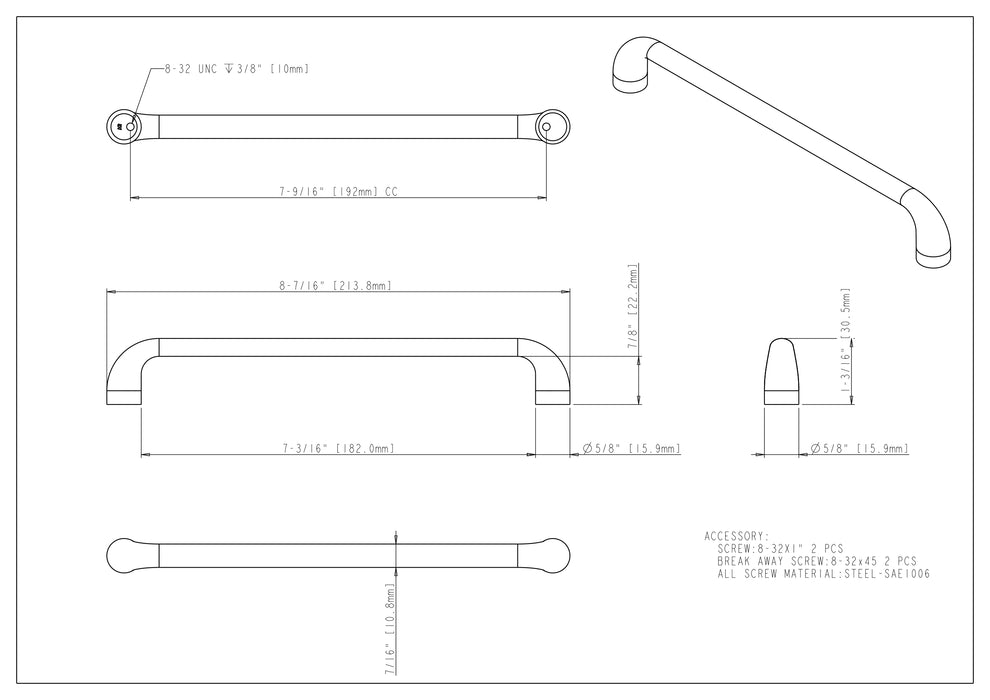 Loxley Cabinet Pull by Jeffrey Alexander