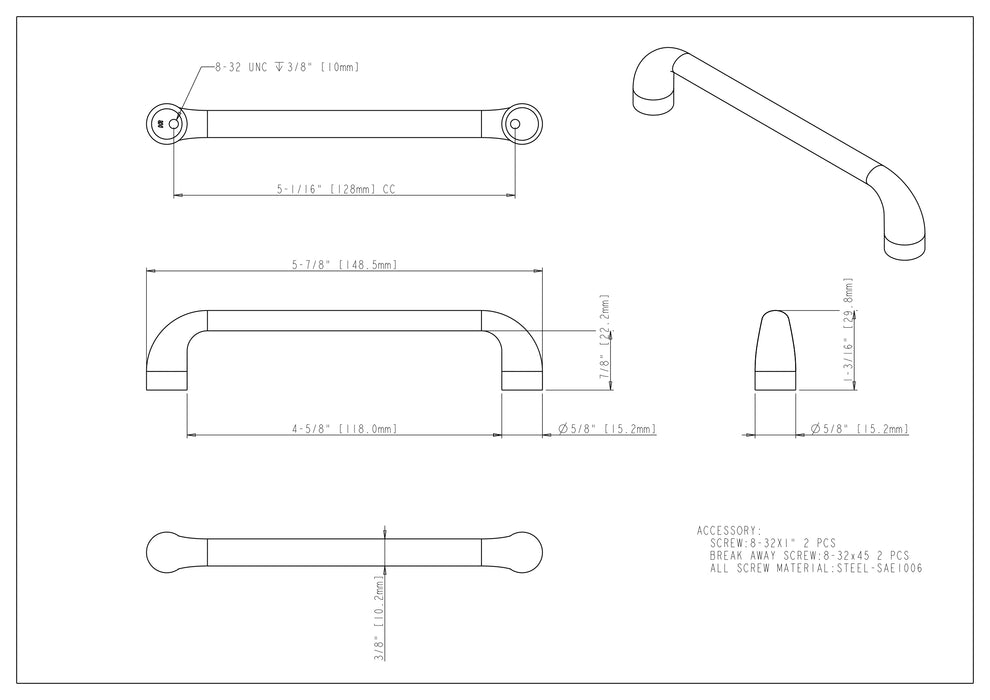 Loxley Cabinet Pull by Jeffrey Alexander