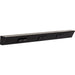 Task Lighting TR Series Angled Power Strip with Switch - Black, 24", Switch on Left