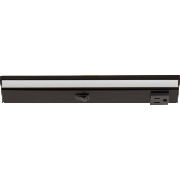 Task Lighting DV Series Single White Lighted Power Strip | Built-In Power Under-Cabinet LED Lighting & Outlets