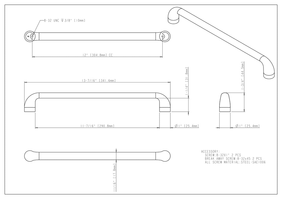 Loxley Cabinet Pull by Jeffrey Alexander