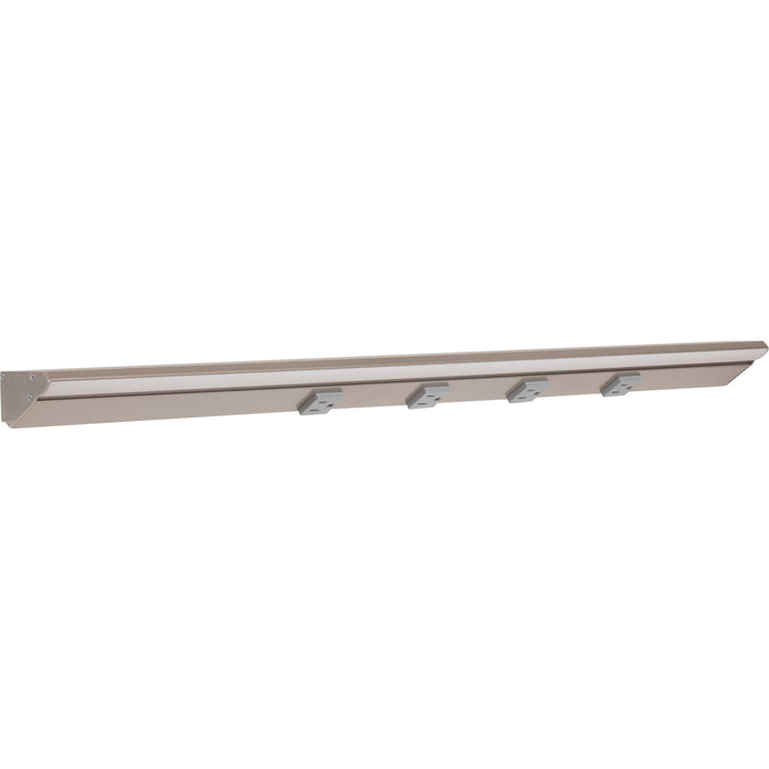 Task Lighting RM Series Single White Lighted Power Strip | Under-Cabinet LED Lighting & Hardwired Power
