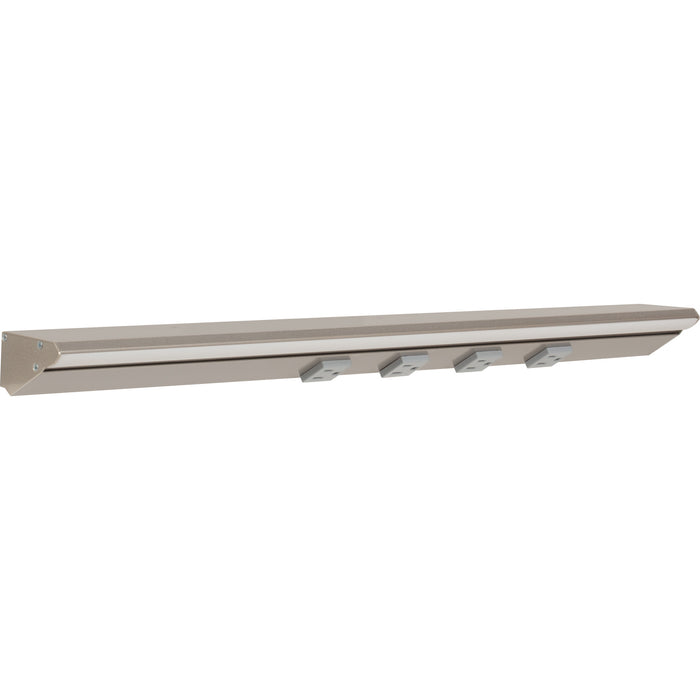 Task Lighting RM Series Single White Lighted Power Strip | Under-Cabinet LED Lighting & Hardwired Power