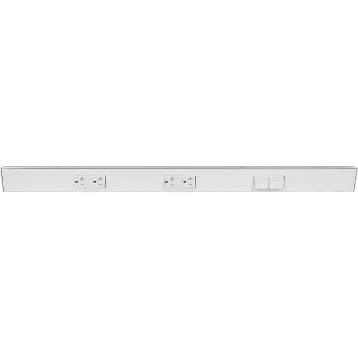 Task Lighting TRS Series Under Cabinet Angled Power Strip with Switch