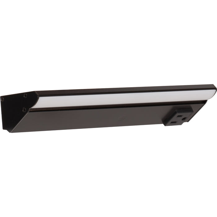 Task Lighting RM Series Single White Lighted Power Strip | Under-Cabinet LED Lighting & Hardwired Power