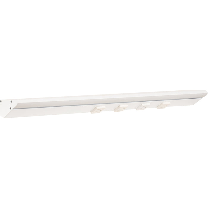 Task Lighting RM Series Single White Lighted Power Strip | Under-Cabinet LED Lighting & Hardwired Power