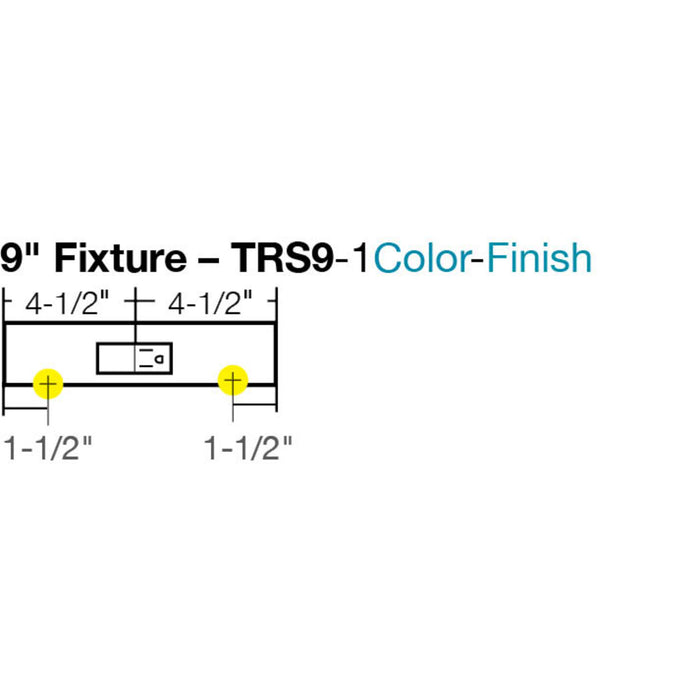Task Lighting TRS Series Under Cabinet Angled Power Strip with Switch