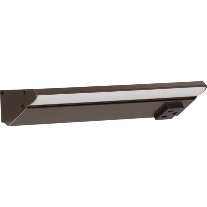 Task Lighting RM Series Single White Lighted Power Strip | Under-Cabinet LED Lighting & Hardwired Power