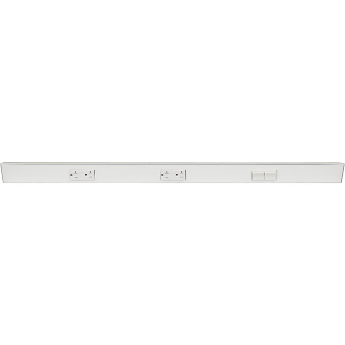 Task Lighting TRS Series Under Cabinet Angled Power Strip with Switch